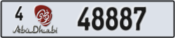 abu dhabi - code - 4 - number -48887