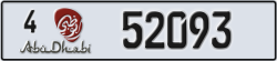 abu dhabi - code - 4 - number -52093