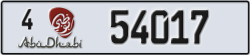 abu dhabi - code - 4 - number -54017