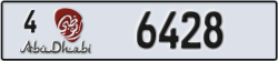 abu dhabi - code - 4 - number -6428