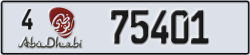 abu dhabi - code - 4 - number -75401