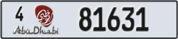 abu dhabi - code - 4 - number -81631