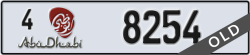 abu dhabi - code - 4 - number -8254