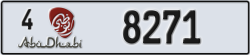 abu dhabi - code - 4 - number -8271