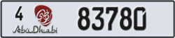abu dhabi - code - 4 - number -83780