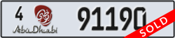 abu dhabi - code - 4 - number -91190