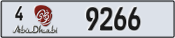 abu dhabi - code - 4 - number -9266