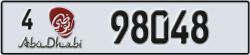 abu dhabi - code - 4 - number -98048