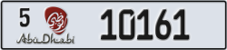 abu dhabi - code - 5 - number -10161