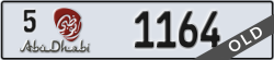 abu dhabi - code - 5 - number -1164