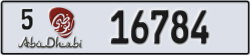 abu dhabi - code - 5 - number -16784
