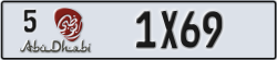 abu dhabi - code - 5 - number -1X69