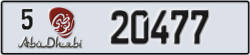 abu dhabi - code - 5 - number -20477