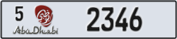 abu dhabi - code - 5 - number -2346