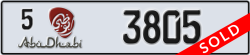 abu dhabi - code - 5 - number -3805