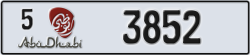 abu dhabi - code - 5 - number -3852