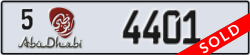abu dhabi - code - 5 - number -4401