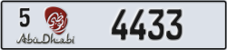 abu dhabi - code - 5 - number -4433