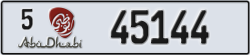 abu dhabi - code - 5 - number -45144