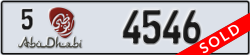 abu dhabi - code - 5 - number -4546