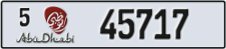 abu dhabi - code - 5 - number -45717