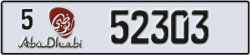 abu dhabi - code - 5 - number -52303