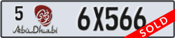 abu dhabi - code - 5 - number -6X566