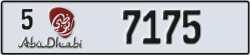 abu dhabi - code - 5 - number -7175