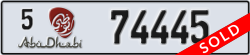 abu dhabi - code - 5 - number -74445