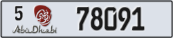 abu dhabi - code - 5 - number -78091