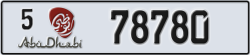 abu dhabi - code - 5 - number -78780