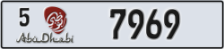 abu dhabi - code - 5 - number -7969