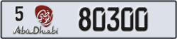 abu dhabi - code - 5 - number -80300