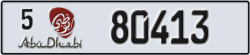 abu dhabi - code - 5 - number -80413