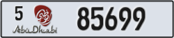 abu dhabi - code - 5 - number -85699