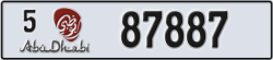 abu dhabi - code - 5 - number -87887