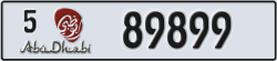 abu dhabi - code - 5 - number -89899