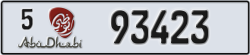 abu dhabi - code - 5 - number -93423