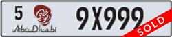 abu dhabi - code - 5 - number -9X999