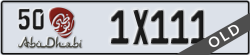 abu dhabi - code - 50 - number -1X111