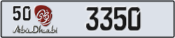 abu dhabi - code - 50 - number -3350