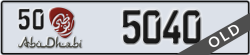 abu dhabi - code - 50 - number -5040