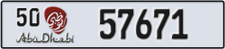 abu dhabi - code - 50 - number -57671
