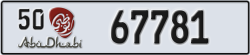 abu dhabi - code - 50 - number -67781