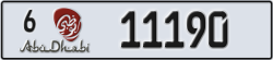 abu dhabi - code - 6 - number -11190