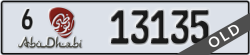 abu dhabi - code - 6 - number -13135