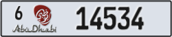 abu dhabi - code - 6 - number -14534