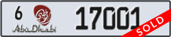 abu dhabi - code - 6 - number -17001