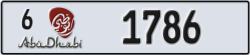 abu dhabi - code - 6 - number -1786