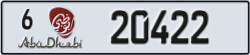 abu dhabi - code - 6 - number -20422